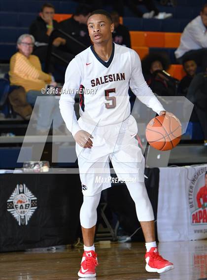 Thumbnail 1 in Salesian College Preparatory vs. Bingham (Tarkanian Classic) photogallery.