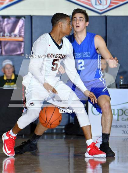 Thumbnail 2 in Salesian College Preparatory vs. Bingham (Tarkanian Classic) photogallery.