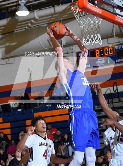 Thumbnail 1 in Salesian College Preparatory vs. Bingham (Tarkanian Classic) photogallery.
