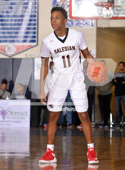 Thumbnail 2 in Salesian College Preparatory vs. Bingham (Tarkanian Classic) photogallery.