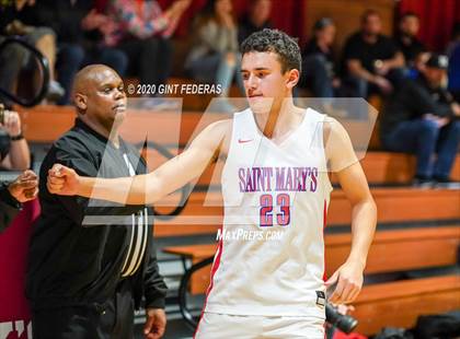 Thumbnail 1 in Saint Mary's vs. Healdsburg (CIF NCS D4 Quarterfinal) photogallery.