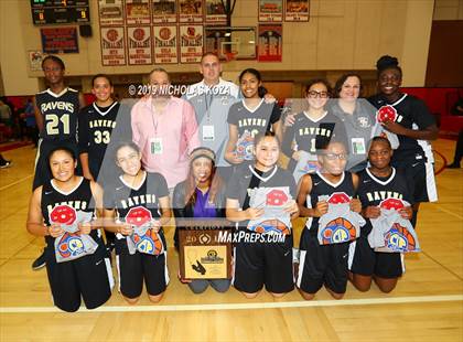 Thumbnail 2 in Bloomington Christian vs. Bishop Conaty-Loretto (CIF SS D5A Finals) photogallery.
