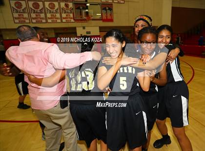 Thumbnail 1 in Bloomington Christian vs. Bishop Conaty-Loretto (CIF SS D5A Finals) photogallery.