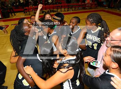 Thumbnail 2 in Bloomington Christian vs. Bishop Conaty-Loretto (CIF SS D5A Finals) photogallery.