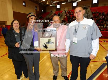 Thumbnail 2 in Bloomington Christian vs. Bishop Conaty-Loretto (CIF SS D5A Finals) photogallery.