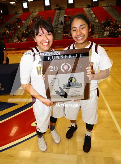 Thumbnail 2 in Bloomington Christian vs. Bishop Conaty-Loretto (CIF SS D5A Finals) photogallery.