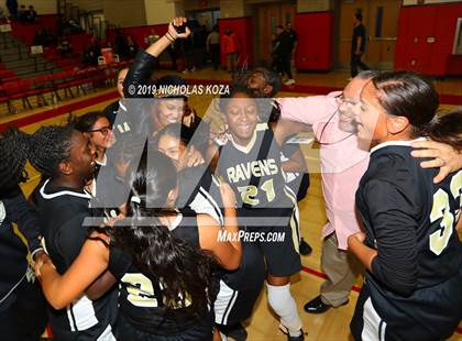 Thumbnail 3 in Bloomington Christian vs. Bishop Conaty-Loretto (CIF SS D5A Finals) photogallery.