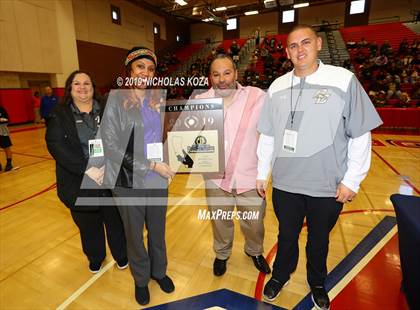 Thumbnail 3 in Bloomington Christian vs. Bishop Conaty-Loretto (CIF SS D5A Finals) photogallery.
