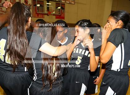 Thumbnail 3 in Bloomington Christian vs. Bishop Conaty-Loretto (CIF SS D5A Finals) photogallery.