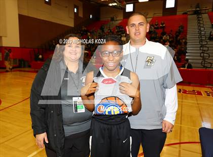 Thumbnail 2 in Bloomington Christian vs. Bishop Conaty-Loretto (CIF SS D5A Finals) photogallery.