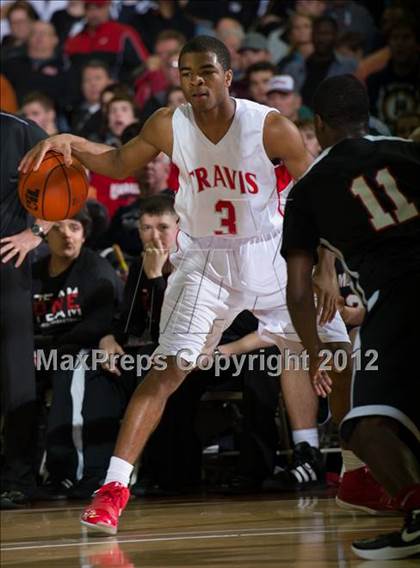 Thumbnail 3 in Marcus vs. Fort Bend Travis (UIL 5A State Final) photogallery.