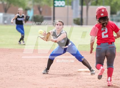 Thumbnail 1 in San Tan Foothills vs Central (Chandler Prep Softball Classic) photogallery.
