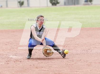 Thumbnail 3 in San Tan Foothills vs Central (Chandler Prep Softball Classic) photogallery.