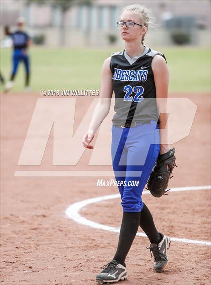 Thumbnail 1 in San Tan Foothills vs Central (Chandler Prep Softball Classic) photogallery.