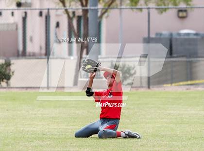 Thumbnail 2 in San Tan Foothills vs Central (Chandler Prep Softball Classic) photogallery.