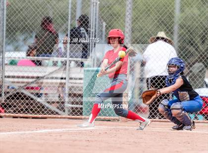 Thumbnail 2 in San Tan Foothills vs Central (Chandler Prep Softball Classic) photogallery.