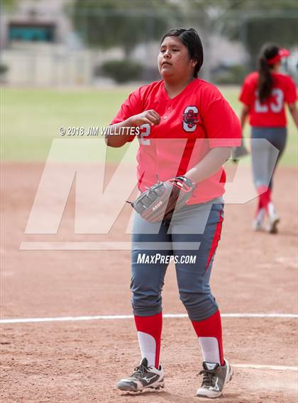 Thumbnail 1 in San Tan Foothills vs Central (Chandler Prep Softball Classic) photogallery.