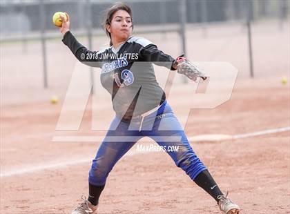Thumbnail 2 in San Tan Foothills vs Central (Chandler Prep Softball Classic) photogallery.