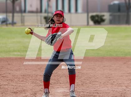 Thumbnail 2 in San Tan Foothills vs Central (Chandler Prep Softball Classic) photogallery.