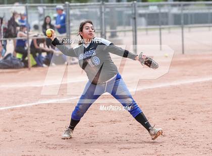 Thumbnail 3 in San Tan Foothills vs Central (Chandler Prep Softball Classic) photogallery.