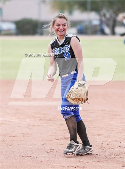 Thumbnail 2 in San Tan Foothills vs Central (Chandler Prep Softball Classic) photogallery.