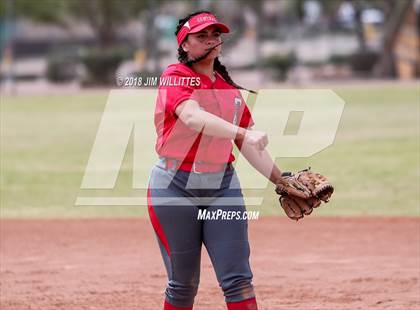 Thumbnail 2 in San Tan Foothills vs Central (Chandler Prep Softball Classic) photogallery.