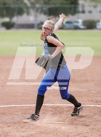 Thumbnail 1 in San Tan Foothills vs Central (Chandler Prep Softball Classic) photogallery.
