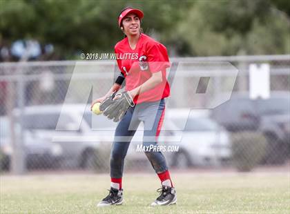 Thumbnail 3 in San Tan Foothills vs Central (Chandler Prep Softball Classic) photogallery.