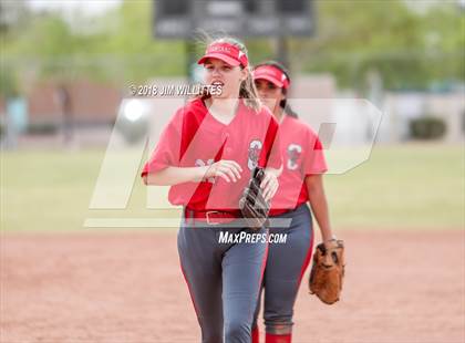 Thumbnail 1 in San Tan Foothills vs Central (Chandler Prep Softball Classic) photogallery.