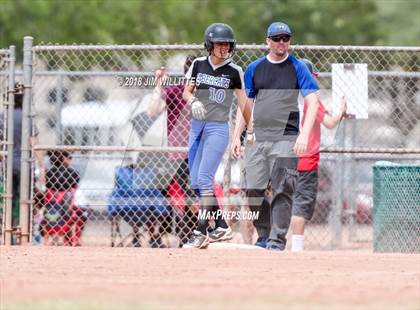 Thumbnail 3 in San Tan Foothills vs Central (Chandler Prep Softball Classic) photogallery.
