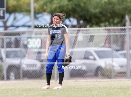 Thumbnail 2 in San Tan Foothills vs Central (Chandler Prep Softball Classic) photogallery.