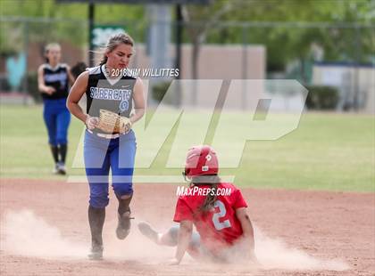 Thumbnail 3 in San Tan Foothills vs Central (Chandler Prep Softball Classic) photogallery.