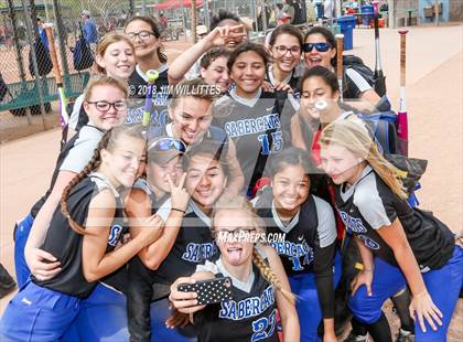 Thumbnail 2 in San Tan Foothills vs Central (Chandler Prep Softball Classic) photogallery.