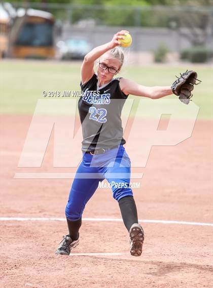 Thumbnail 1 in San Tan Foothills vs Central (Chandler Prep Softball Classic) photogallery.