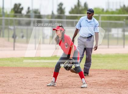 Thumbnail 3 in San Tan Foothills vs Central (Chandler Prep Softball Classic) photogallery.