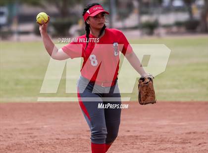 Thumbnail 1 in San Tan Foothills vs Central (Chandler Prep Softball Classic) photogallery.