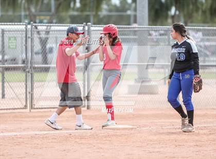 Thumbnail 1 in San Tan Foothills vs Central (Chandler Prep Softball Classic) photogallery.