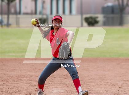 Thumbnail 3 in San Tan Foothills vs Central (Chandler Prep Softball Classic) photogallery.