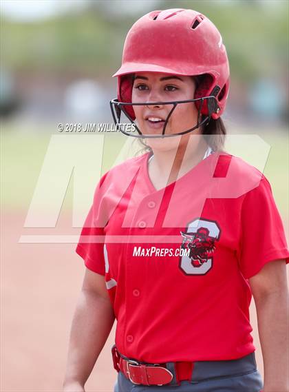 Thumbnail 3 in San Tan Foothills vs Central (Chandler Prep Softball Classic) photogallery.