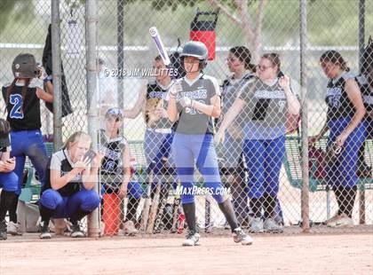 Thumbnail 3 in San Tan Foothills vs Central (Chandler Prep Softball Classic) photogallery.