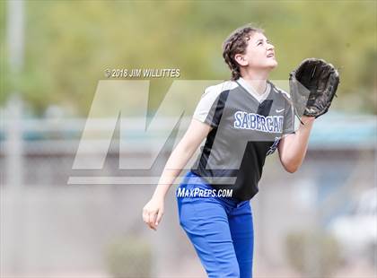 Thumbnail 3 in San Tan Foothills vs Central (Chandler Prep Softball Classic) photogallery.