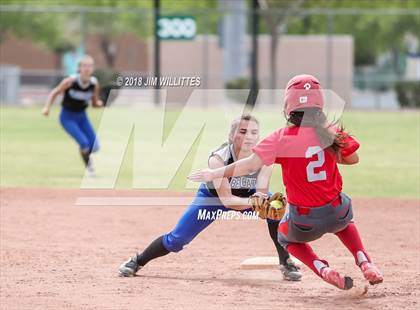 Thumbnail 2 in San Tan Foothills vs Central (Chandler Prep Softball Classic) photogallery.