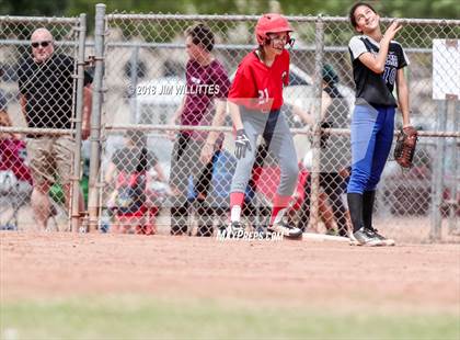Thumbnail 3 in San Tan Foothills vs Central (Chandler Prep Softball Classic) photogallery.