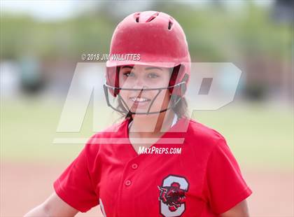 Thumbnail 1 in San Tan Foothills vs Central (Chandler Prep Softball Classic) photogallery.