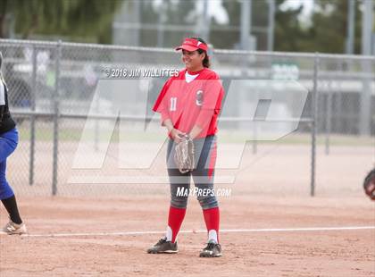 Thumbnail 2 in San Tan Foothills vs Central (Chandler Prep Softball Classic) photogallery.