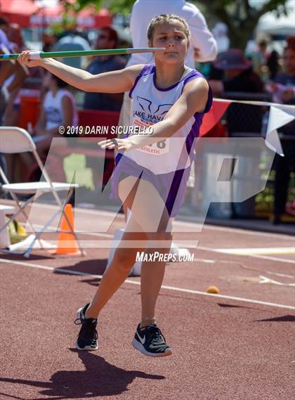 Thumbnail 1 in AIA Track & Field Championships-Wed (Girls Javelin) photogallery.