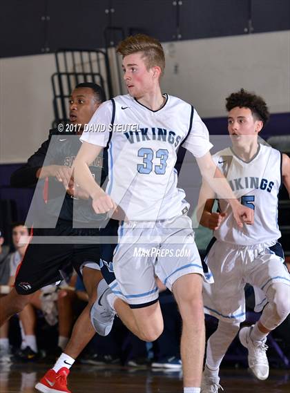 Thumbnail 1 in Salesian College Preparatory vs. Pleasant Valley (St. Hope Elite Classic) photogallery.