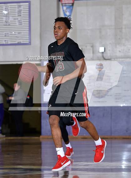 Thumbnail 1 in Salesian College Preparatory vs. Pleasant Valley (St. Hope Elite Classic) photogallery.