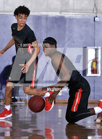 Thumbnail 1 in Salesian College Preparatory vs. Pleasant Valley (St. Hope Elite Classic) photogallery.