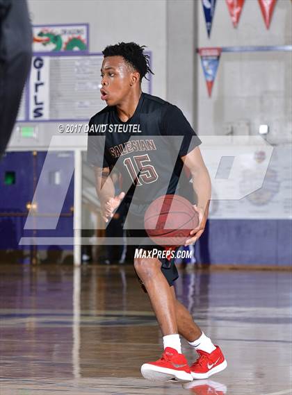 Thumbnail 1 in Salesian College Preparatory vs. Pleasant Valley (St. Hope Elite Classic) photogallery.